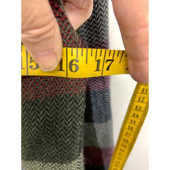 Volcom Wool Blend Plaid Peacoat Jacket  Size XS  DAMAGE - Picture 8 of 10